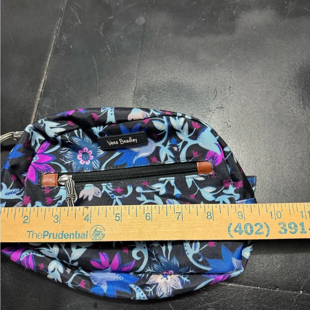 Vera Bradley Medium Cosmetic Bag in the Perennials Noir‎ pattern